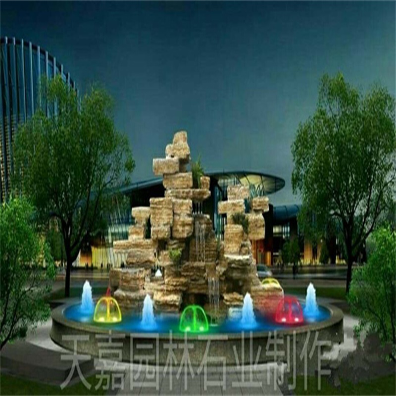 芦淞水幕墙喷泉设计